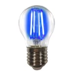 LIGHTME Värillinen E27 4W -LED-lamppu filament, sininen