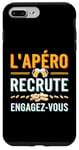 Coque pour iPhone 7 Plus/8 Plus L'Apéro Recrute Engagez-vous Humour Convivialité Amusant