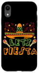 Coque pour iPhone XR Lets Fiesta Sombrero Funny Cinco De Mayo Fête Mexicaine