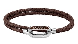 Lacoste Bracelet en cuir pour Homme Collection STARBOARD Marron - 2040113