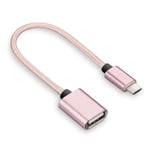 Câble USBC vers usb-c mâle vers usb-c 3.0 femelle,adaptateur pour MacBook Pro,Samsung,Huawei,Xiaomi,cordon de données - Type Rose Gold