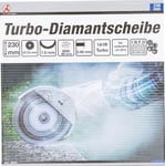 Disque diamant à tronçonner turbo ° 230 mm coupe sec matériaux béton BGS