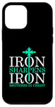 Coque pour iPhone 12 mini Le fer aiguise le fer Proverbes Salomon 27 verset 17 Bible