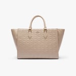 Lacoste Grand sac cabas Maheki monogramme Taille Taille unique Simply Taupe