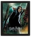 Pyramid Harry Potter Cadre 3D Lenticulaire Deathly Hallows Snape Noir