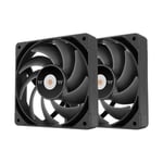 THERMALTAKE TOUGHFAN Pro 12 PC Cooling Fan 2Pack Fan 12025 PWM 500~2000rpm Black