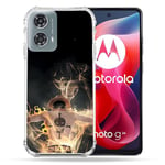 Cokitec Coque Renforcée pour Motorola G24 4G Manga One Piece Ace Noir