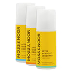 Moss & Noor After Workout Deodorant Mixed 3 x 60 ml