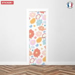 Sticker Porte en Fleurs 204 x 63 cm