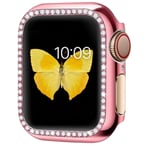 Apple Watch Serie 4/5/6/SE/SE2 Cover Diamond Case - 44mm - Pink