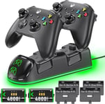 Controller Charger Station for Xbox Series/One-X/S/Elite, Charging Dock with mWh