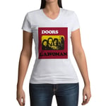 T-Shirt Femme Col V The Doors Jim Morrison Album Cover L.A. Woman Rock 70's