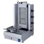 Grill Kebab Gaz Professionnel - Virtus - 35 Kg - 3 Zones de Chauffage - Thermostats