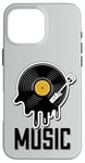 Coque pour iPhone 16 Pro Max Musique Disque Vinyle Tenue Rétro Pour Musiciens Et Concerts