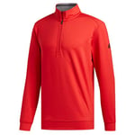 adidas Classic Club 1/4 Zip Sweatshirt en Jersey pour Homme Rouge Taille S