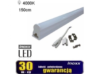 Nvox linjärt led-lysrör t5 150cm 22w neutral 4000k ytmonterad lampa integrerad i armatur