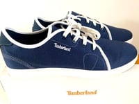 Timberland Skape Park Oxford Dark Blue Canvas Trainers Shoes Men EU 44.5 UK 10