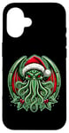 Coque pour iPhone 16 Cthulhu Christmas Lovecraft et Miskatonic Necronomicon