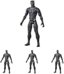 Avengers Marvel Titan Hero Series Collectible 30-cm Black Panther Action Figure, Toy for Ages 4 and Up (Pack of 4)