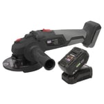 Sealey 115mm Cordless Angle Grinder Brushless With Battery & Charger Kit