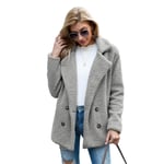 BALALALA Manteau Femme Casual Chaud Peluche Oversize Manches Longues Veste Cardigan Bouton Blouson Devant Ouvert Poches Coton Outwear Automne Hiver