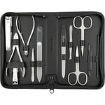 marQus kit manucure set 12 pc de Solingen Allemagne - coffret cadeau femme/homme, coupe ongle homme/femme, limes a ongles professionnelle, pince a epiler, kit ongle