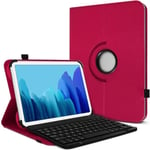 Étui De Protection Rose Fuschia Avec Clavier Bluetooth Pour Tablette Archos Core 101 3g V5