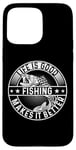 iPhone 15 Pro Max Funny Fischer Logo with Perch Pike - Fisherman, Hobby Fisherman Case