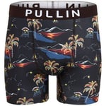 Boxers Pullin  Boxer Long Homme Microfibre VOLCANO Noir