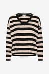 Saint Tropez - Tröja FikamSZ V-neck Pullover - Svart