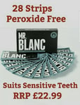 2x Mr. Blanc Teeth Teeth Whitening Strips 2 Week Supply - Enamel Safe 28 Strips