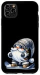 Coque pour iPhone 11 Pro Max Grey Christmas Gnome Dad With Skiing Googles Funny Snowboard