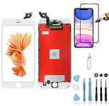 Mobilevie Ecran LCD Retina + Vitre Tactile sur châssis pour Iphone 6s Plus Blanc + Outils