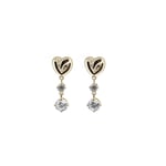 Swarovski Lifelong Heart Earrings Drop Rose Gold-tone Plated 5517942