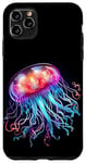 Coque pour iPhone 11 Pro Max Méduse lumineuse arc-en-ciel, méduse, créature de la mer profonde #2