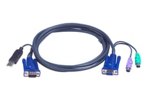 ATEN 10FT PS2 TO USB INTELLIGENT KVM CABLE