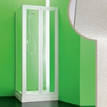 Parois cabine de douche avec ouverture pliante en acrylique mod. Saturno h 185 cm 70X70 cm