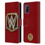 OFFICIAL WWE TITLE BELTS LEATHER BOOK WALLET CASE COVER FOR OPPO PHONES