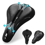 YOUNGDO Housse de Selle de Vélo, Couvre Selle Velo Gel, Housse Selle de Velo Ultra Confortable pour VTT, Vélo de Route, E-Bike etc, pour Hommes et Femmes