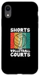 Coque pour iPhone XR Short et volley-ball Courts Beach Vball Outdoor Player Fan