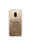 La Coque Francaise et étui téléphone mobile samsung galaxy a8 2018 souple transparente vivre de copines motif ecriture tendance la coque francaise.