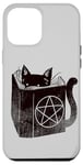 Coque pour iPhone 12 Pro Max SataniCat Pentagramme Chat Satan Demon Necronomicon Lover