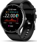 Montre Connectée Homme Femme Avec Appel Wireless,Ip67 Étanche Montre Connecter Multifonction Smartwatch 1,3"" Écran Tactile,Moniteur De Fréquence Cardiaque 8 Modes Sport Pour Android Ios Noir