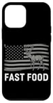 Coque pour iPhone 12 mini Fast Food Chasse au cerf Drapeau américain Chasseur de cerf