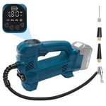 QUPERR Gonfleur de pneus sans fil pour batteries Makita 18V, compresseur d'air/gonfleurs de pneus/pompes à air rechargeables/pompes de voiture/pompes de vélo, lumières LED (batteries non incluses)