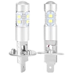 Jeffergarden - Phare de voiture, ampoules de phare led blanches extrêmement brillantes 6000K pour feux de conduite diurnes