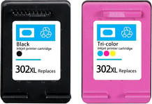 302XL Cartouches d'encre compatibles avec HP 302 302XL, pour HP Officejet 3830 3831 3833 4650, Envy 4520 4524 4527 4522, Deskjet 1110 2130 2132 3630 3632 3636