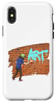 Coque pour iPhone X/XS Peinture en spray graffiti pour décoration murale - Peut faire vibrer la brique