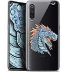 Caseink Coque pour Xiaomi Mi 9 (6.4) Gel HD [ Imprimé en France - Nouvelle Collection - Souple - Antichoc ] Dragon Draw