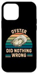 Coque pour iPhone 12 mini Les huîtres rétro n'ont rien fait de mal aux amateurs d'huîtres vintage